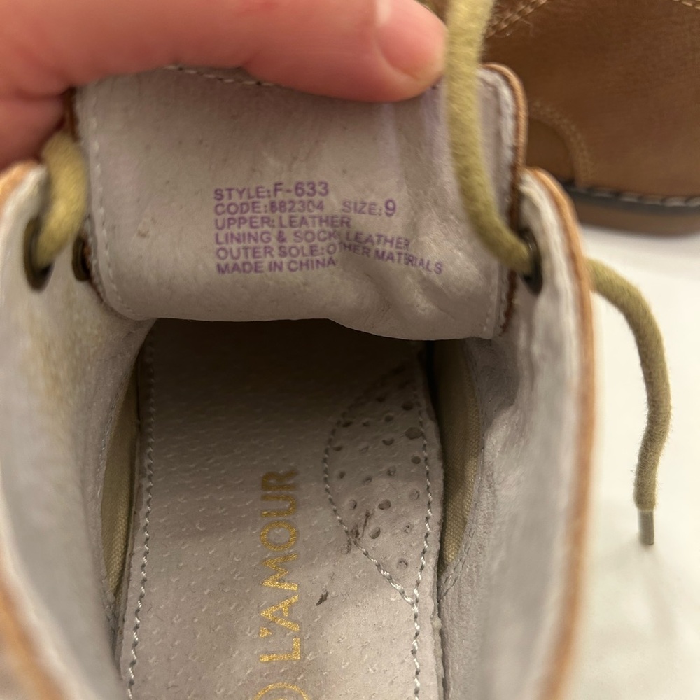 L’Amour toddler boys Brown leather shoes size 9 - Picture 7 of 7